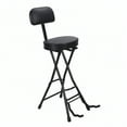 thumbnail image 2 of Trendix Guitar Stool, Folding Chair with Guitar Stand, Adult Portable Folding Stool with Backrest, Padded Cushion, 2 of 7