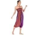 thumbnail image 2 of Yeashow Combinaison Harem à Taille Smockée en Rayonne 2 en 1 pour Femmes, Taille Unique US 0-16, 2 of 6
