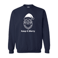 thumbnail image 3 of Gildan Merry Christmas Design Sweatshirt for Men, Navy Crewneck Christmas Sweater, M, 3 of 5