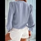 thumbnail image 5 of Blusas Informales de Negocios para Mujer, Camisas de Verano de Larga con Botones y Cuello en V, Blusas de . Gris L, 5 of 8