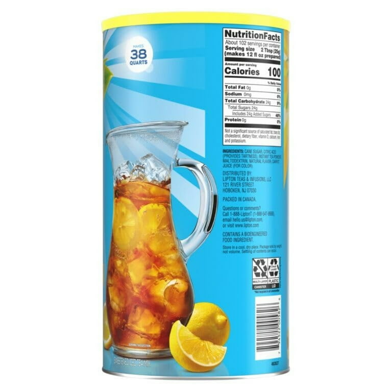 Lipton Instant Sweet Powder Drink, Lemon Iced Tea Mix, 38 qt