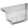 thumbnail image 3 of Amerimax Home Products 29206 5 in. Mill Finish Galvanized Steel Right End Cap, 3 of 3