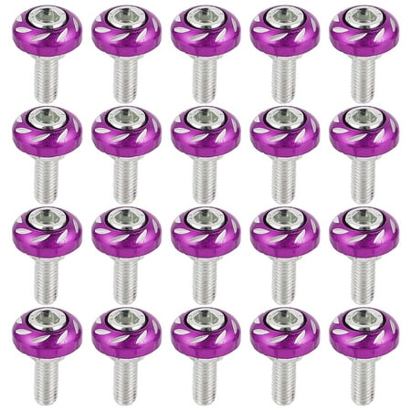 

NUOLUX 20pcs 6mm Motorbike License Plate Screws Motorcycle Modification Screw