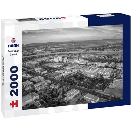 Noah Jigsaw Puzzle Aerial view of Yuma, Arizona in black white 2000 pieces