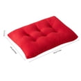 thumbnail image 4 of Taotanxi Rectangle Stool Cushion with Four Straps Soft Cotton Fabric Barstools Cushions with Ties,13.8 x 9.4 inch (Red), 4 of 8