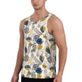 thumbnail image 2 of Easygdp Hawaiian Style Men's Tank Top, Sleeveless Muscle T Shirts, Breathable, Quick-Dry, Loose for Gym, Running, Fitness - 3X-Large, 2 of 9