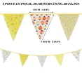 thumbnail image 3 of 33 Ft Vintage Flower Fabric Bunting Banner 36 Triangle Flag For Party Decor, 3 of 9