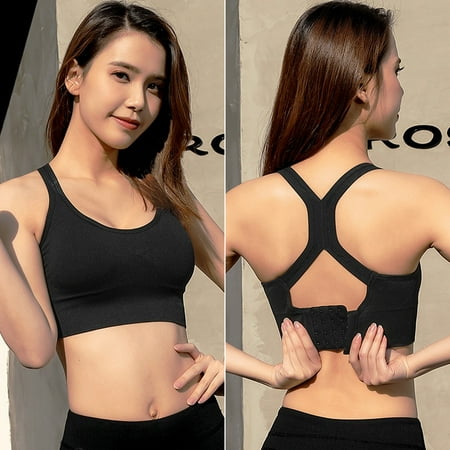 

ERTUTUYI Womens tops Women Sports Bra Yoga Dancing Workout Running Training Beauty Back Bra Black XL