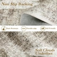 thumbnail image 5 of Hasoo 9' x 12' Area Rug for Living Room Boho Vintage Rug Non Slip Throw Rugs Floral Bedroom Rug, Camel, 5 of 7