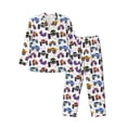 thumbnail image 1 of Balery Cartoon Monster Trucks1 Pijama para Hombre de Dos Piezas con Manga Larga, Conjunto de Dormir y Descanso Suave con Bolsillos-XX-Large, 1 of 7
