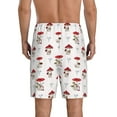 thumbnail image 3 of Fotbe Different Mushrooms Pajama Shorts for Men, Men's Pajama Bottoms, Sleepwear,Short Pajama Pants-X-Large, 3 of 9