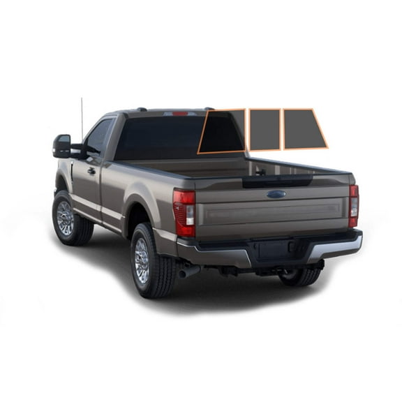 MotoShield Pro Premium Professional 2mil Ceramic Window Tint Film for 2009-2014 Ford F150 Standard Cab— (3pc Rear Windshield 25%) + Lifetime Warranty