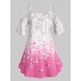 thumbnail image 2 of Camiseta de Talla Extra Degradado con Hombros Al Aire Rosegal  Camisetas tallas grandes, 2 of 5