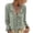 226#Green, variant on Women's Boho V Neck Tops Ruffle Trim Lace Up Flare Long Sleeve Blouses Solid Loose Flowy Tops Shirts White L