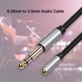 thumbnail image 3 of Kuymtek Cable de audio macho de 6,35 mm a hembra de 3,5 mm para auriculares de piano de guitarra (1,5 m) Kuymtek Componentes de la computadora, 3 of 8