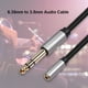 thumbnail image 2 of Cable de audio macho de 6,35 mm a hembra de 3,5 mm para auriculares de piano de guitarra (3 m), 2 of 9