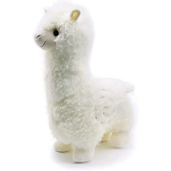 TEAMD 11 Inches Llama Stuffed Animal Llama Plush Stuffed Alpaca Plushie Stuffed Llama Alpaca Plush for Doll（white）