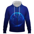 thumbnail image 1 of Sudadera con capucha y cremallera de moda con imagen inteligente de IA en 3D para hombre y mujer, sudadera con estampado 3D, jersey informal para niños, 1 of 6