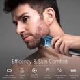 thumbnail image 2 of Vacuum Hair Clipper for Men - Automatic Hair Suction Cordless Rechargeable Beard Trimmer, Professional 20-Length Setting IPX6 Waterproof Electric Shaver for Head Facial Hair, Home Barber Kit (Grey), 2 of 8