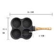 thumbnail image 4 of Sartén De Huevo,Mini sartén para tortitas de huevo Sartén para tortillas de 4 agujeros,Tortilla Hamburgo Huevo Olla Sartén Antiadherente,Desayuno Maker Utensilios de Cocina Gas Eléctrico, 4 of 9
