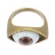 thumbnail image 4 of Anillo de aleación Anillo de dedo con diseño de ojo exagerado Anillo vintage Estilo punk Joyería de dedo Marrón, 4 of 6