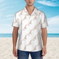 thumbnail image 4 of Fotbe Leopard Print Hawaiian Shirt for Men Unisex Summer Beach Casual Short Sleeve Cotton Linen Button Down Shirts-Large, 4 of 9