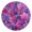 Gold, variant on Round Art Wall Clock Vintage Oil Painting Texture Decorative Clock Gold Pointer, Multi-Purpose Desktop & Hanging Creative Decor Clock for Home Living Room Cartoon Purple Maple Leaves