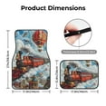 thumbnail image 5 of Pofeuu Red Train Hot Air Balloon Print Car Foot Mat Set of 4 Pieces - All-Weather Full Set Floor Mats for Cars Trucks SUVs, 5 of 7