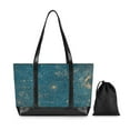 thumbnail image 7 of FORMRS Canvas Laptop Tote Bag for Women with 15.6" Computer Compartments Shoulder Handbag, Star Map, 7 of 7