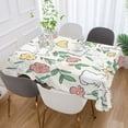 thumbnail image 5 of 54x72 Inch Tablecloth Polyester Square Tablecloth for Home Kitchen Dinner Decor Cute White Cat Pattern, 5 of 9