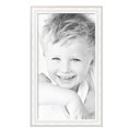 thumbnail image 2 of ArtToFrames 22" x 40" Majestic White Picture Frame, 22x40 inch Silver Wood Poster Frame (WOM-5198),  Pack, 2 of 7