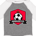 thumbnail image 4 of Inktastic Soccer Morocco Flag Banner Boys or Girls Long Sleeve Baby Bodysuit, 4 of 5