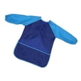thumbnail image 3 of Delantal impermeable de manga larga para niños, arte para niños, pintura, cocinero, bata de alimentación, L, azul kenally HA5522-12B, 3 of 6