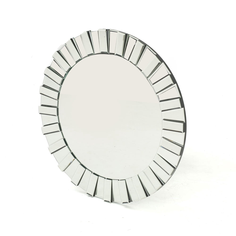 31" Clear and Silver Contemporary Star Wall Mirror