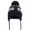 Navy, variant on Winter Hats Hooded Scarf Hat Winter Warm Scarf Hat and for Festive Snowflake Knitted with Lined Earmuffs Soft Thermal Yarn
