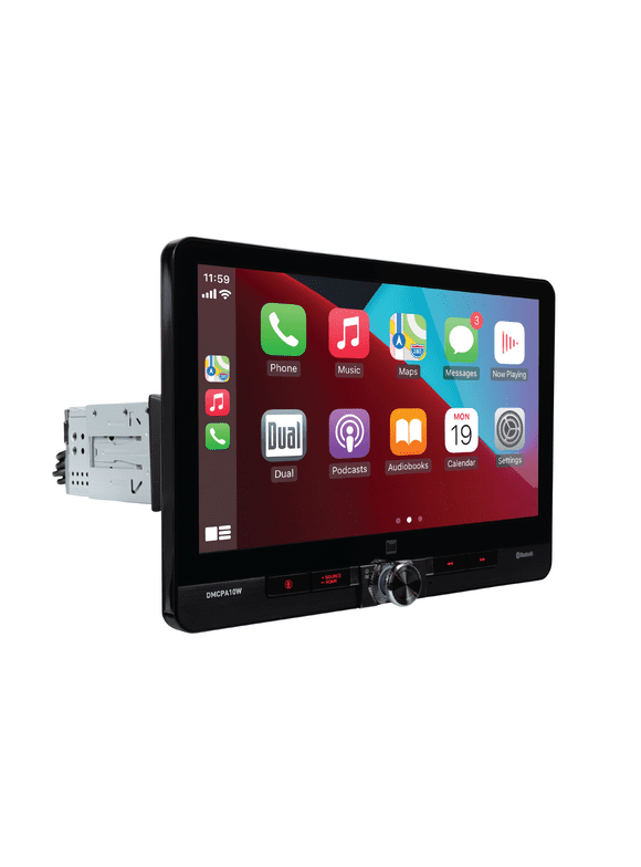 Dual Electronics DMCPA10W 10.1  Wireless Apple CarPlay & Android Auto Car Stereo, New