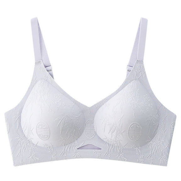 Agkizg Solid Color Wireless Hook-Free Bra,Backless Seamless Push Up,Breathable Stretchy Back Beauty Daily Casual All Day Wear Bra (Women's or Women's Plus)
