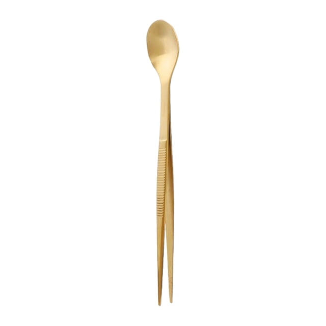 Cuchara de degustación de acero inoxidable con mango ergonómico, pinzas para chef, herramienta de cocina para probar condimentos con precisión, asar, freír y ensaladas.