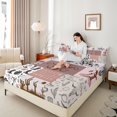 thumbnail image 4 of Castle Fairy Western Cowgirl Boots Hats 4 Pieces Queen Sheet Sets for Teens,Vintage Bull Skull Ultra Soft Flat Sheet,Southwestern Theme Queen Fitted Sheet,Microfiber Bedroom Decor, 4 of 7
