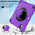 thumbnail image 6 of TECH CIRCLE for Apple iPad Mini (A17 Pro) Case 2024, iPad Mini 6th Generation Case 8.3-inch (2021), Shockproof Protectibe Back Cover Case with Kickstand /Shoulder Strap /Hand Strap for Kids, Purple, 6 of 9