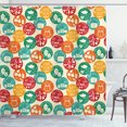 thumbnail image 1 of Ambesonne Fitness Shower Curtain, Colorful Spots Sports Life, 69"Wx84"L, Multicolor, 1 of 3