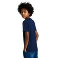 thumbnail image 2 of Zfeel Kids Athletic T-Shirt, Moisture-Wicking Sports Tee, Quick-Dry Polyester, Navy, M, 2 of 5