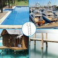 thumbnail image 6 of Aluminum Dock Ladder Boat Dock Ladder Removable 3/4/5 Steps with 350 lbs for Lakes,Sea Boarding,Swimming Pools,Easy to Install, 6 of 8