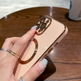 thumbnail image 5 of SaniMore Magnetic Case for iPhone 15 Pro, Soft Silicone TPU Case for Women Girls with Camera Protector Electroplated Plating Gold Shockproof iPhone 15 Pro Cover 6.1", White, 5 of 10