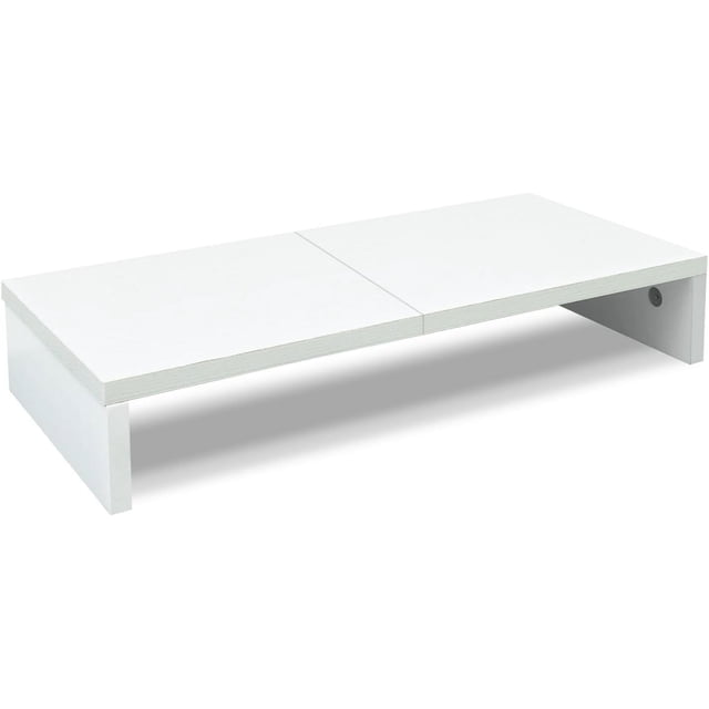 Monitor Stand Riser Wood Monitor Stand for Desk TV/Screen/PC/Printer/Laptop Riser Computer Stand with Keyboard Organizer Desktop Stand Monitor Riser by ()