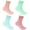 Pink / Blue / Light Blue / Hot Pink, variant on Chirpy Socks Women's Fuzzy Warm Feather Soft Socks - Assortment 4B - 4prs