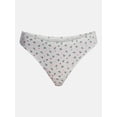 thumbnail image 5 of No Boundaries Pointelle Knit Thong Panties, Women's XS-XXXL, 5 of 5