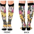 thumbnail image 2 of FREEAMG Celebrate Holiday Canada Day Beavers Elements Compression Socks for Women and Men, 1 Pair, 2 of 7