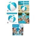 thumbnail image 6 of Sun's Out 16-Inch Beach Ball – Inflatable Pool Toy for Ages 3+, Light Blue, 6 of 6