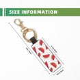thumbnail image 3 of Wukai Watermelon Print Leather Car Keychain, Universal Key Fob Keychain, Leather Key Chain Holder for Men and Women,360 Degree Rotatable, 3 of 5